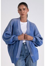 Elan Elan ombré ribbed open cardigan