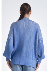 Elan Elan ombré ribbed open cardigan