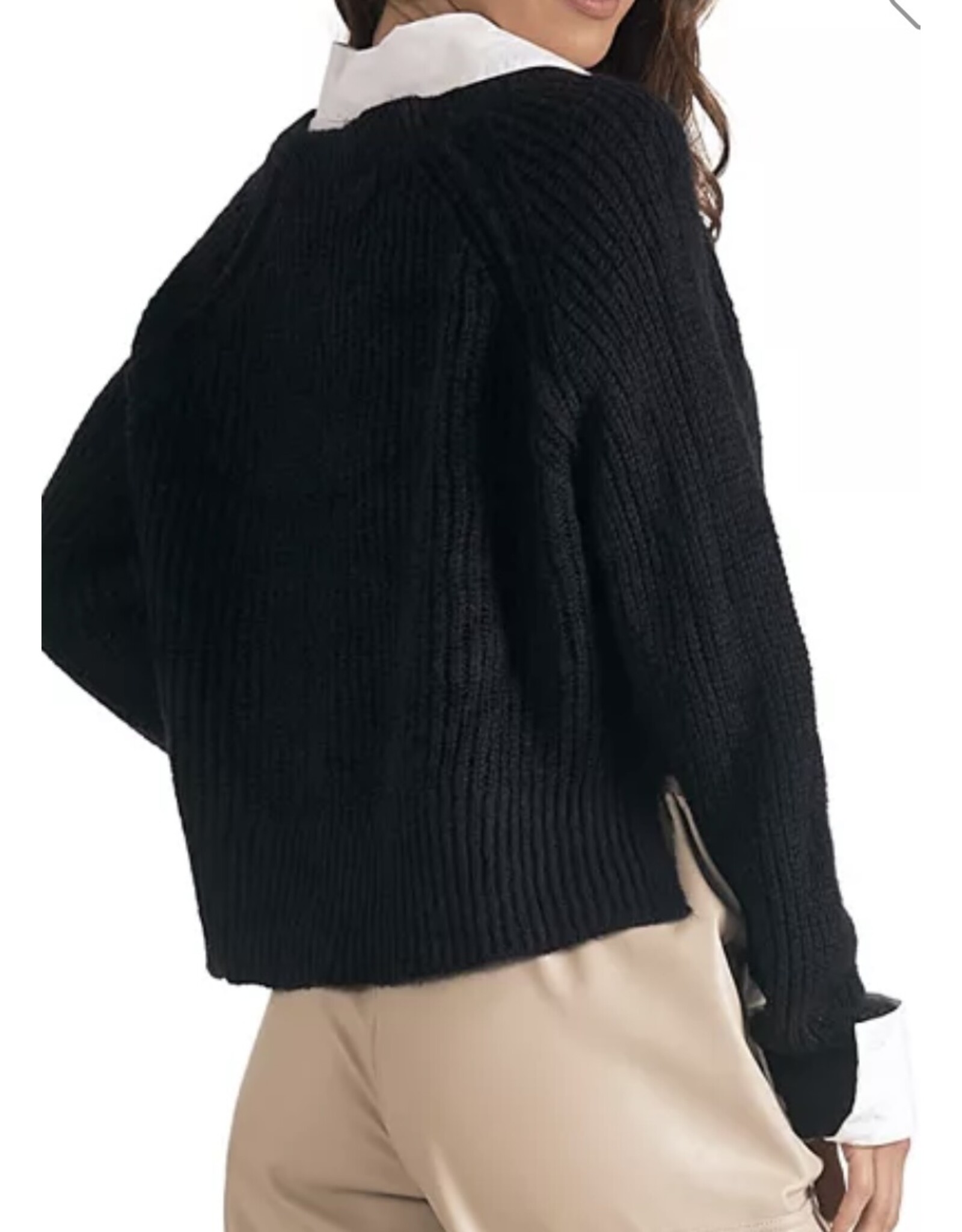 Elan Elan Layered Look Sweater