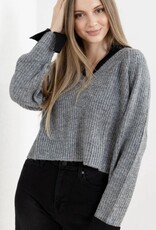 Elan Elan Layered Look Sweater