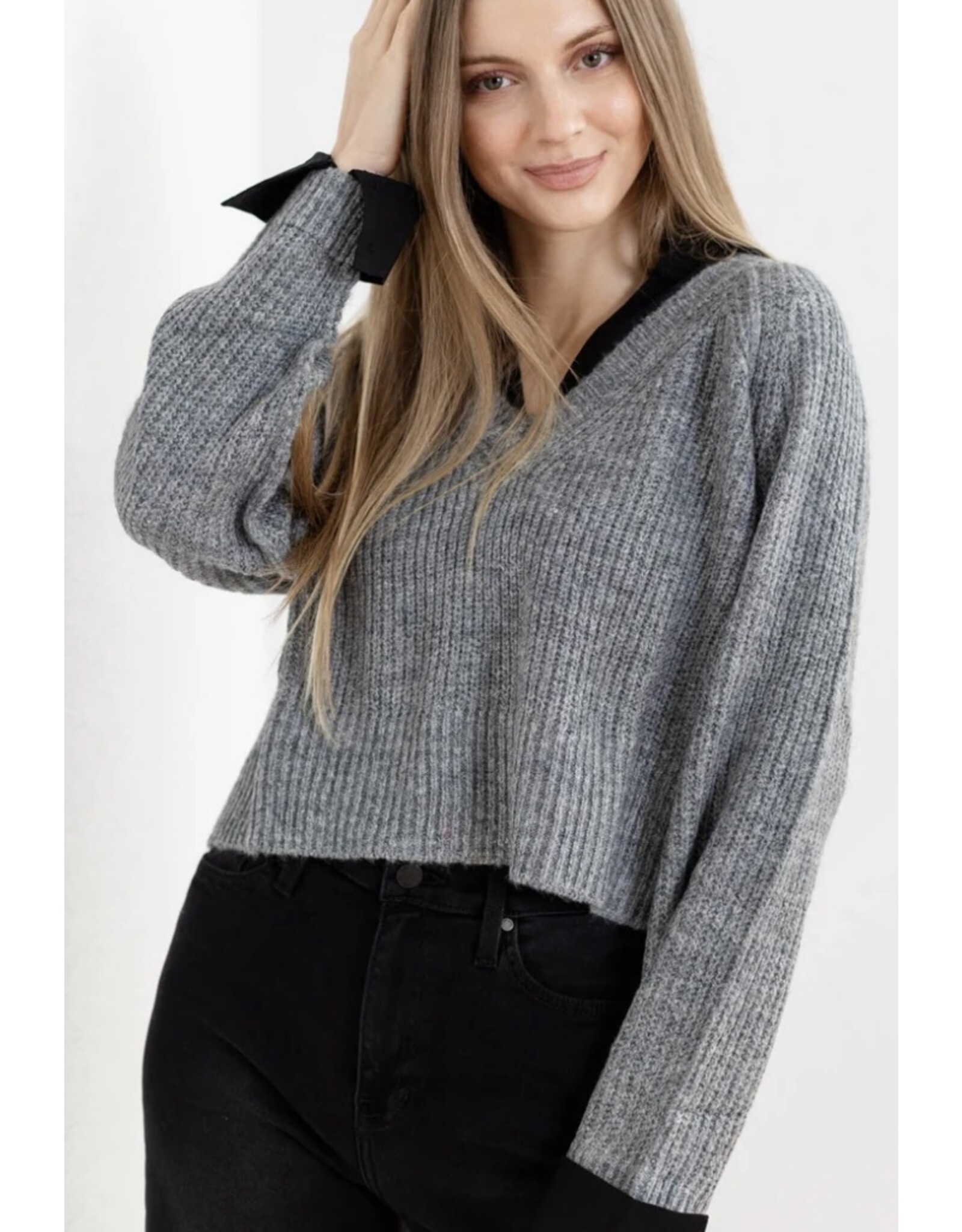 Elan Elan Layered Look Sweater