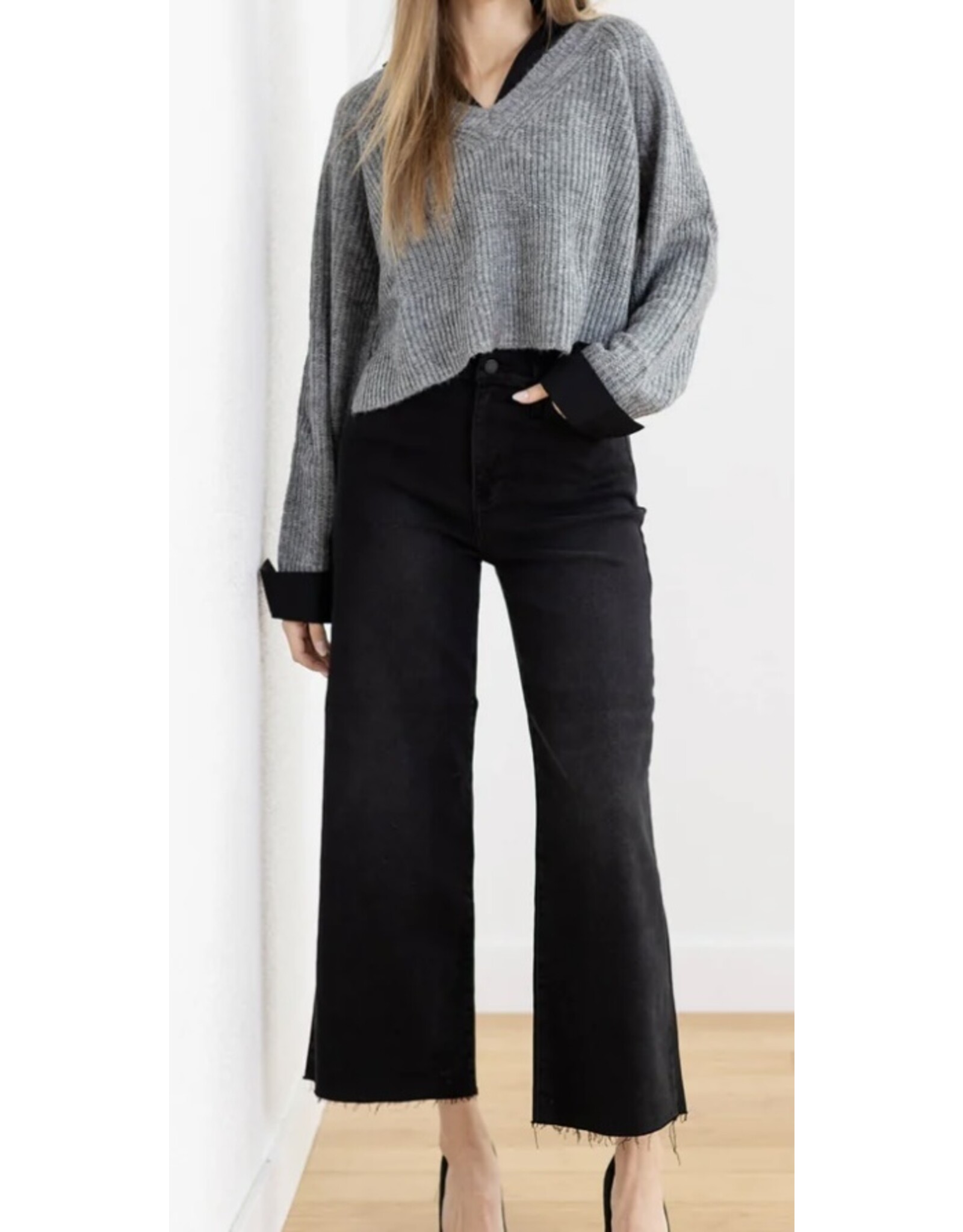 Elan Elan Layered Look Sweater