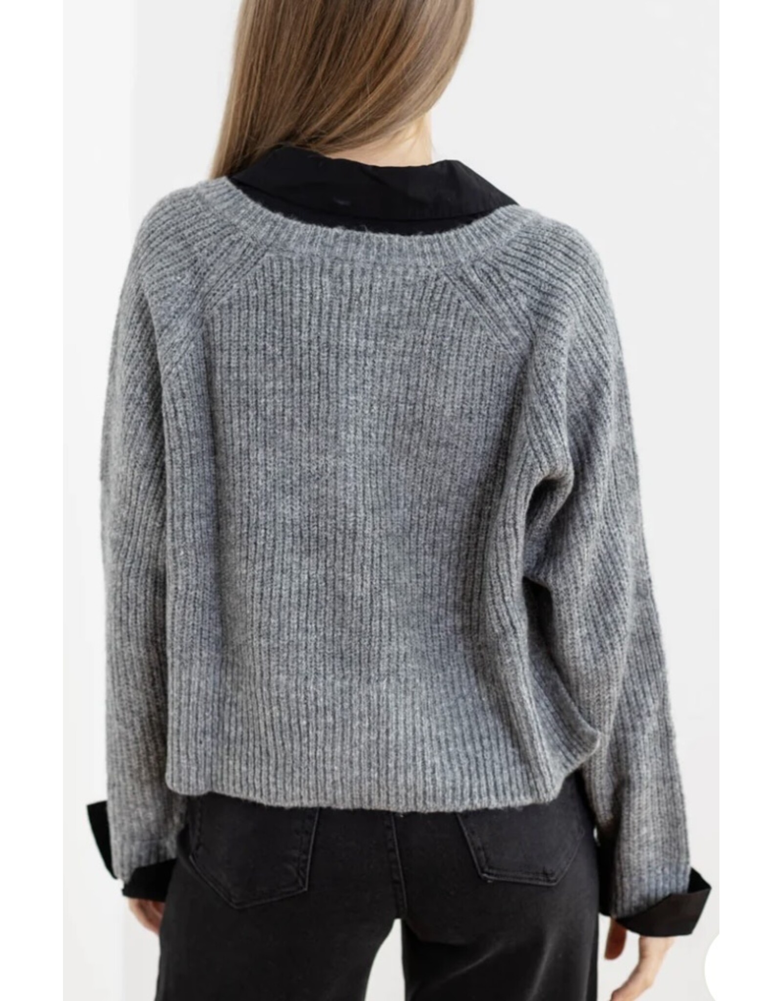 Elan Elan Layered Look Sweater