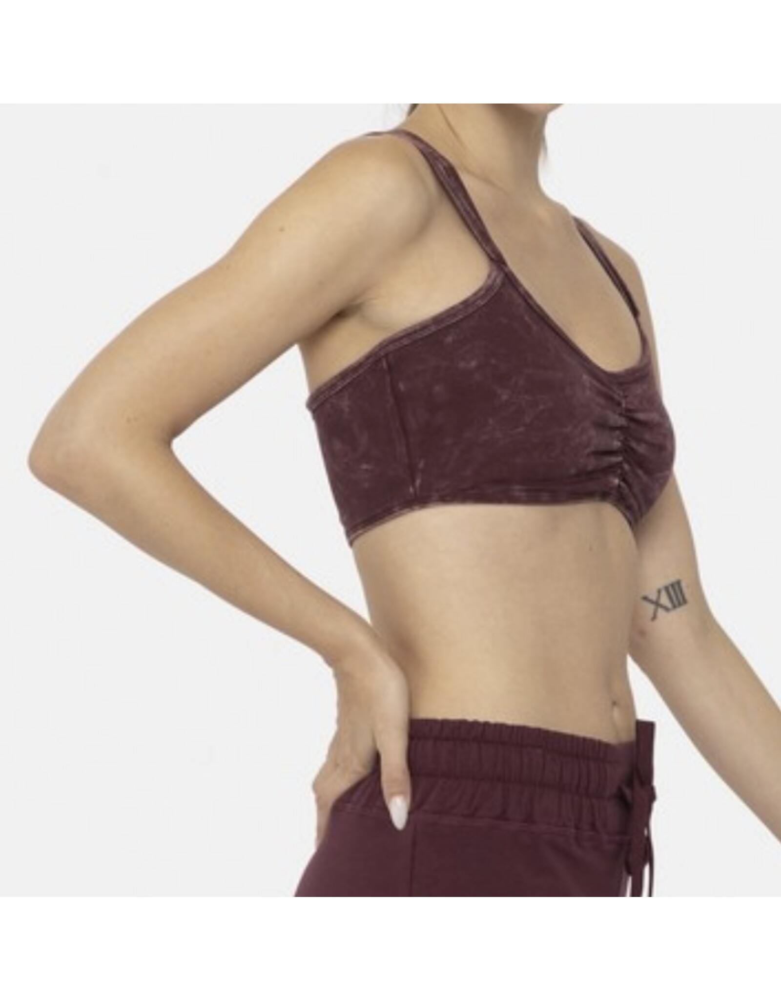 mono b Mineral wash lounge bra