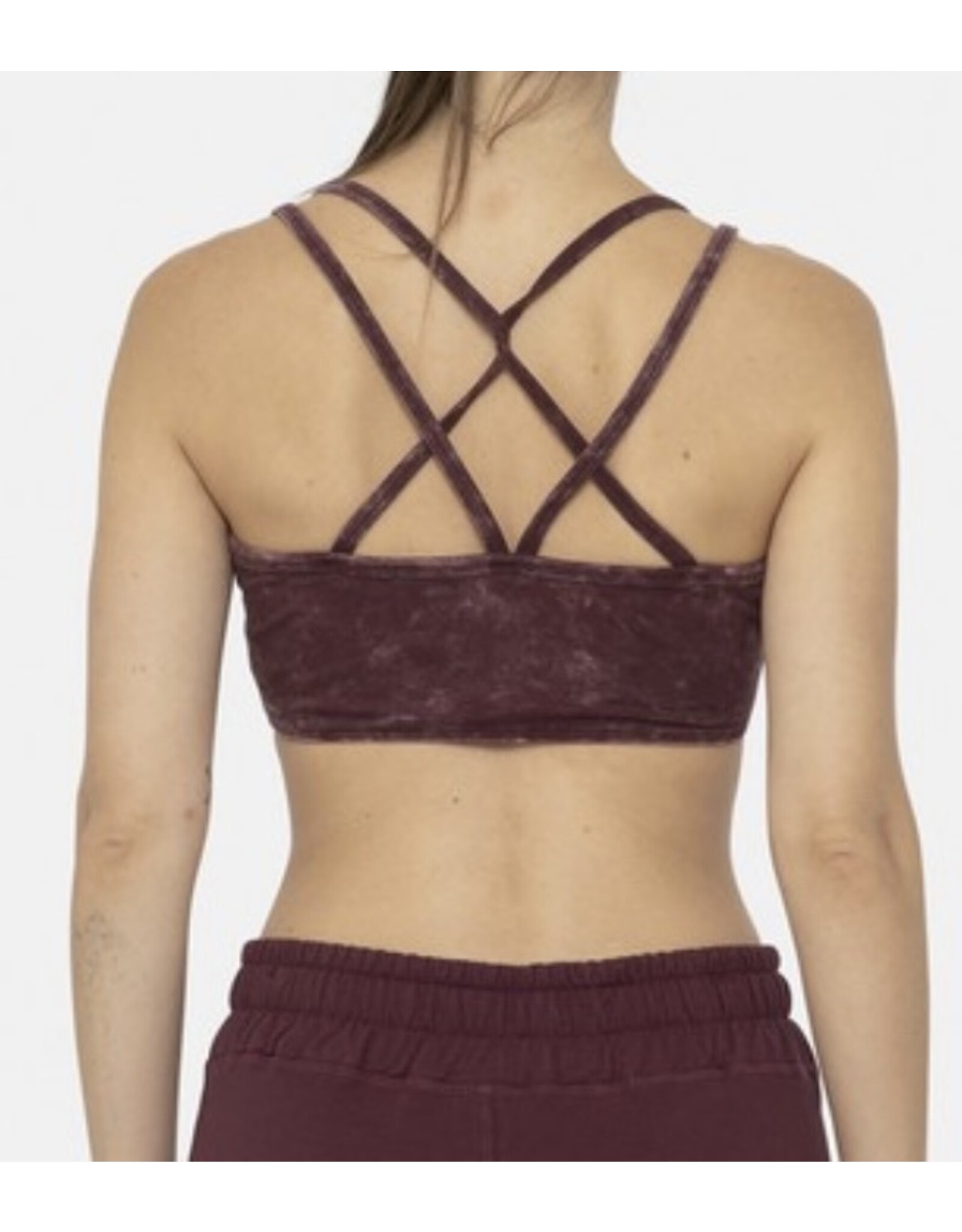 mono b Mineral wash lounge bra