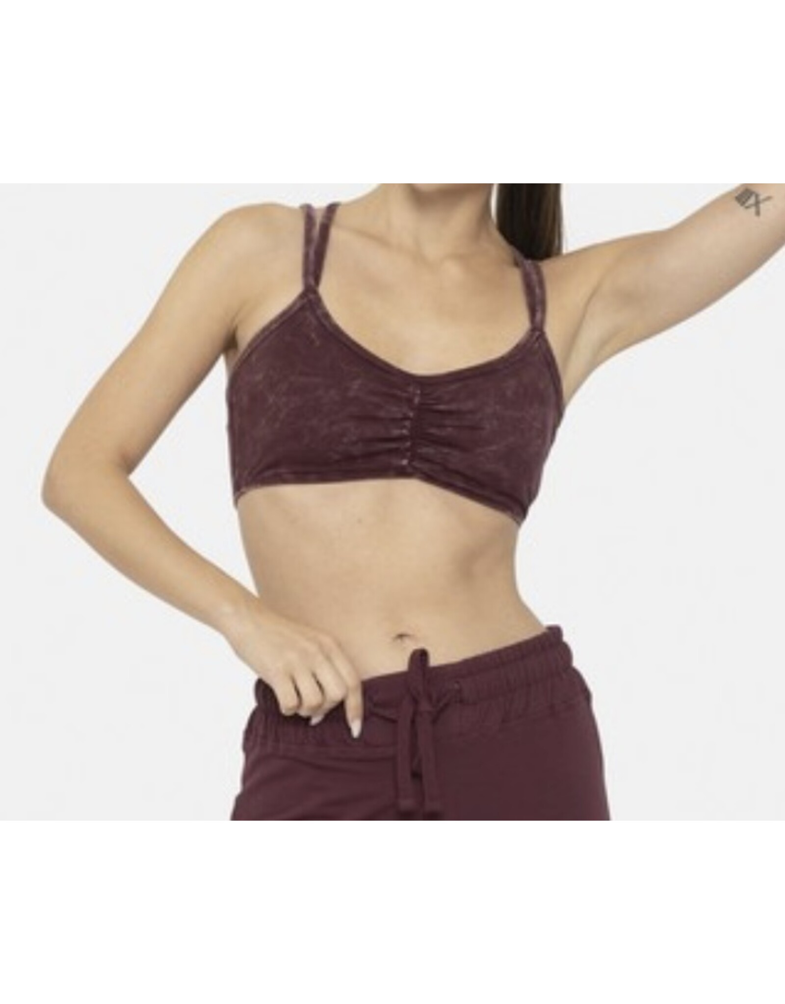 mono b Mineral wash lounge bra