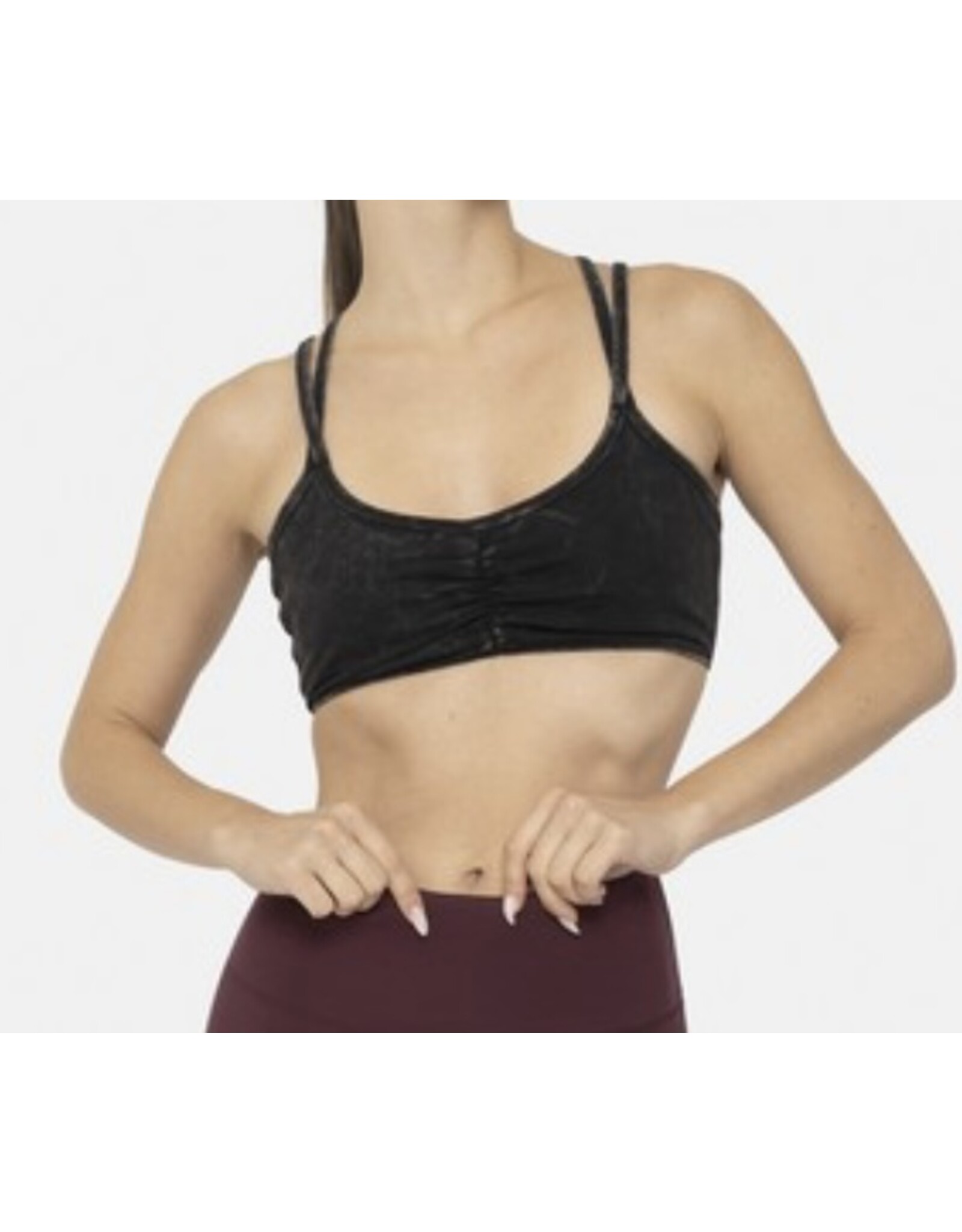 mono b Mineral wash lounge bra
