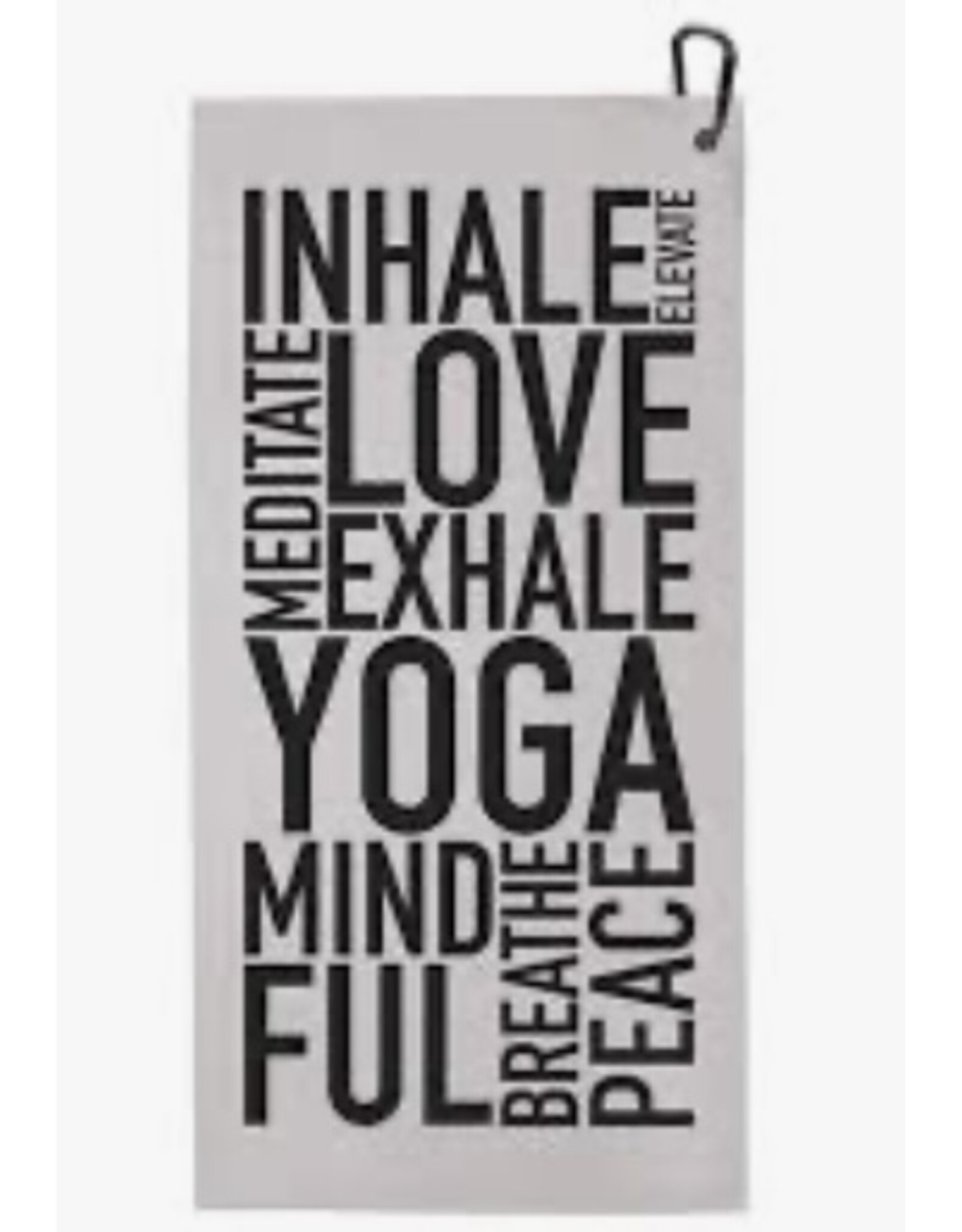 Santa Barbara Designs Inhale Love Yoga Mini Towel