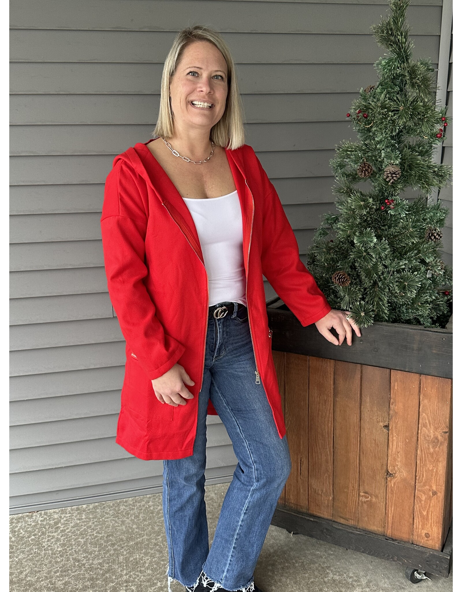 LATA Hooded Zip Up Jacket