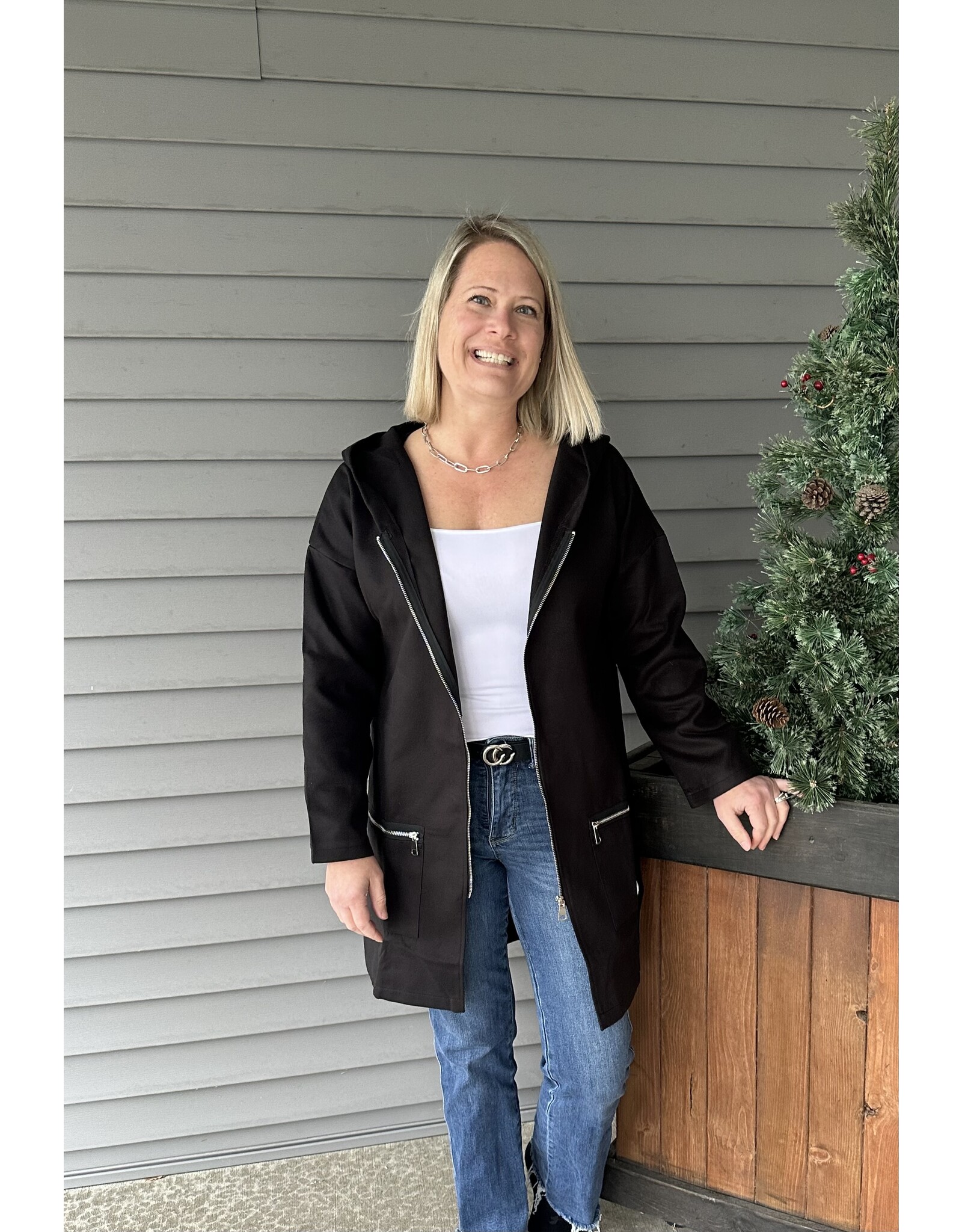 LATA Hooded Zip Up Jacket