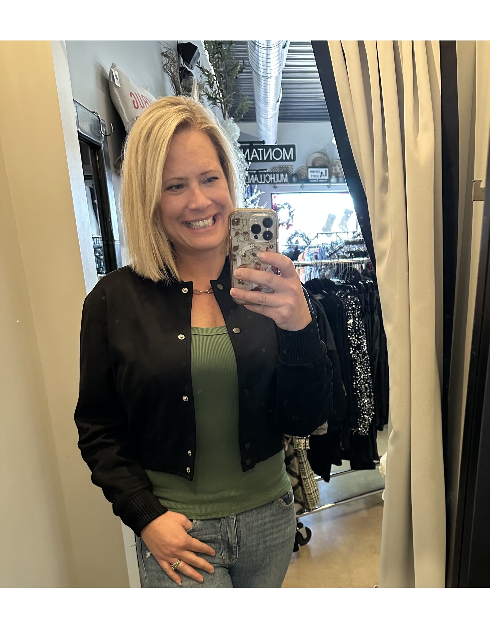 mono b suede bomber jacket