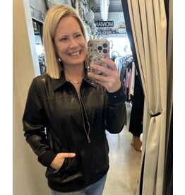 mono b vegan leather biker jacket