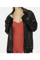 mono b vegan leather biker jacket