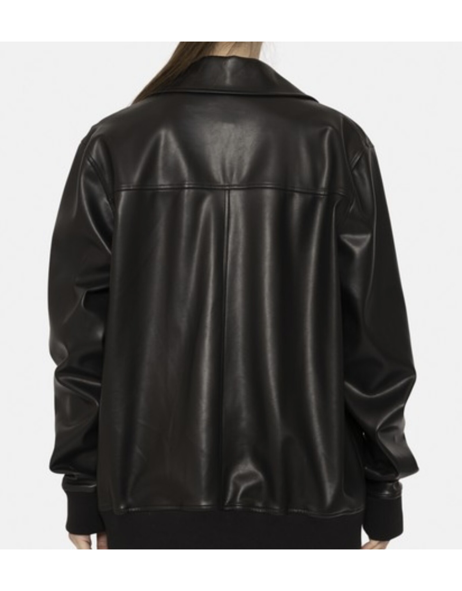 mono b vegan leather biker jacket