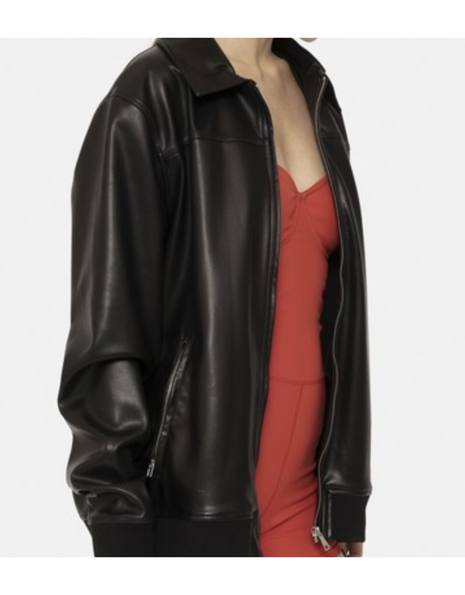 mono b vegan leather biker jacket