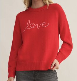 ZSupply ZSupply Love Notes Boyfriend Sweater