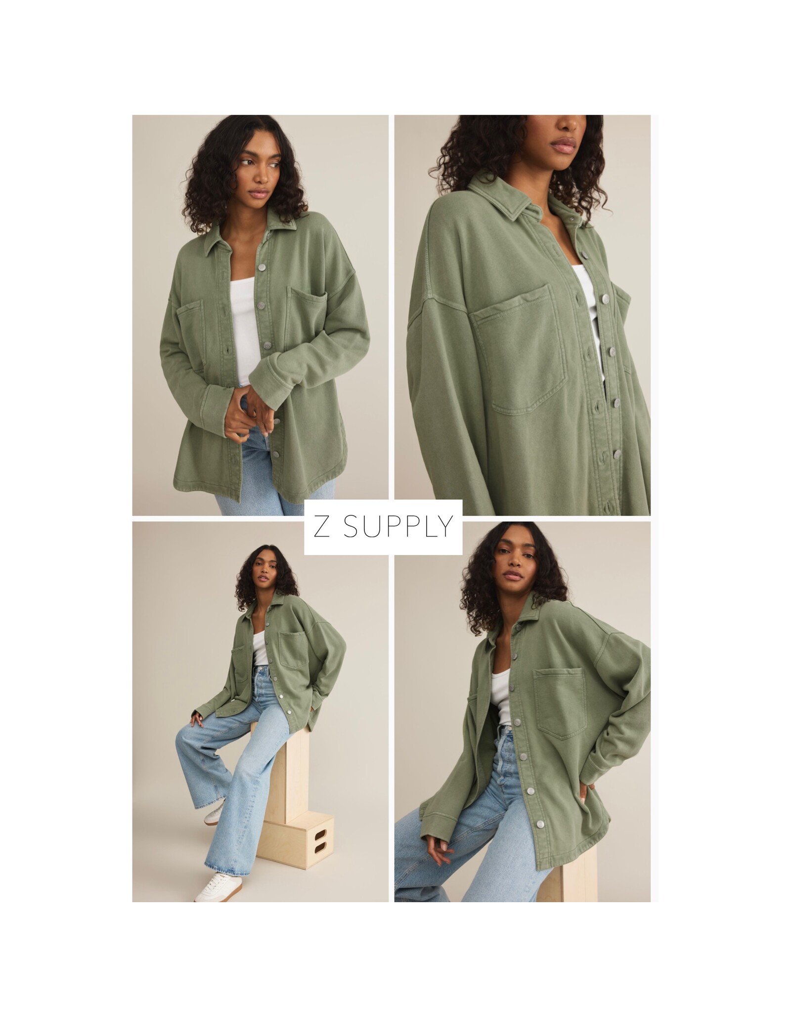 ZSupply ZSupply All Day Knit Jacket Avocado