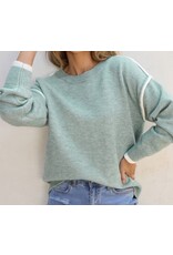 LATA Jade Contrasting Edge Sweater