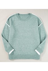 LATA Jade Contrasting Edge Sweater