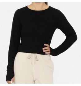 mono b ribbed long slv thumb hole