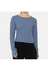 mono b ribbed long slv thumb hole