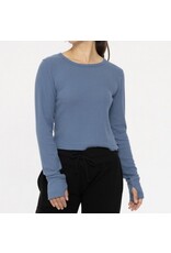 mono b ribbed long slv thumb hole