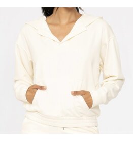 mono b henley pullover hoody