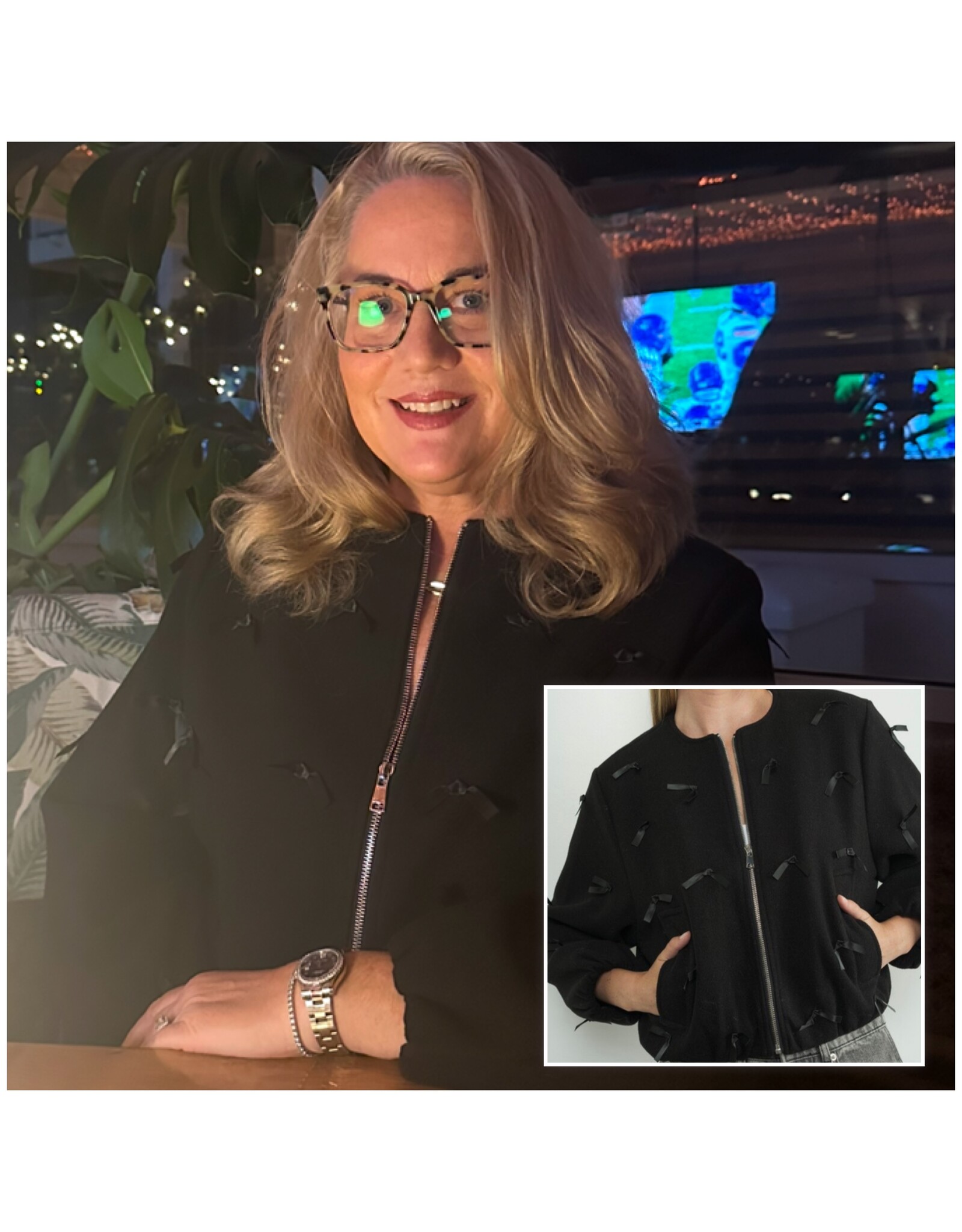 LATA Ribbon adorned jacket