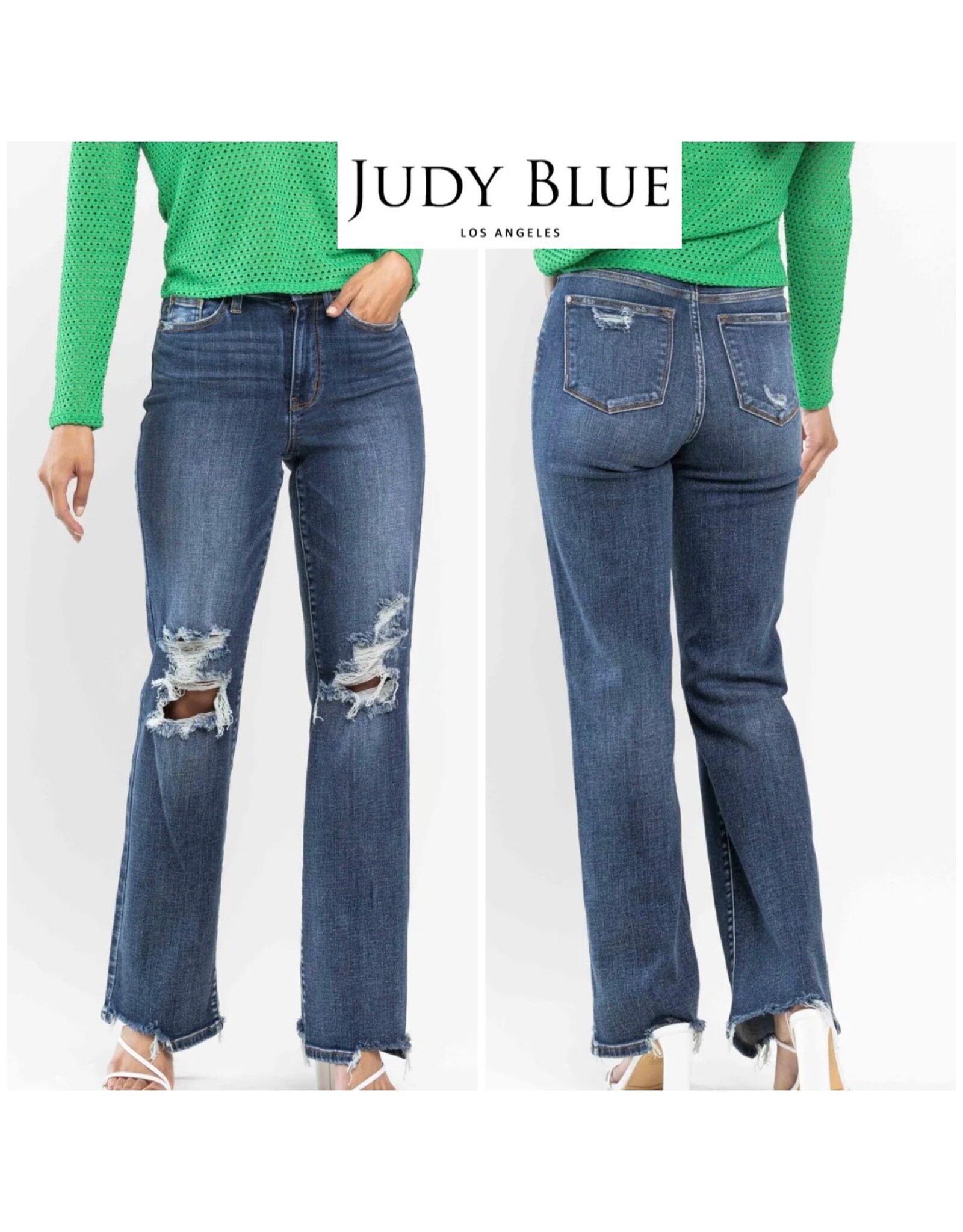 Judy Blue Judy Blue HW Destroy Straight Jeans
