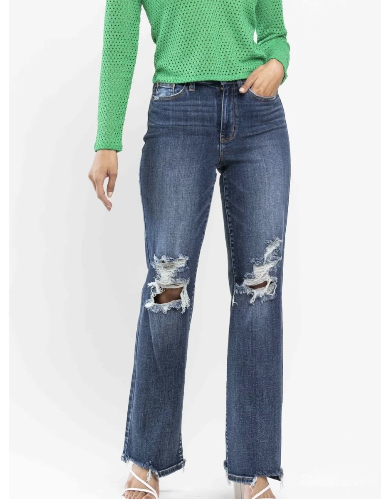 Judy Blue Judy Blue HW Destroy Straight Jeans