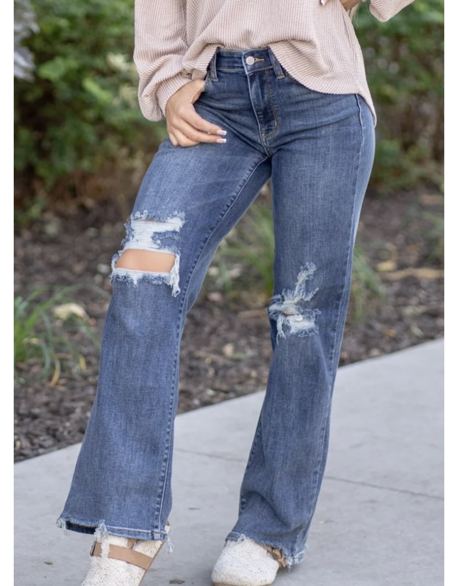 Judy Blue Judy Blue HW Destroy Straight Jeans