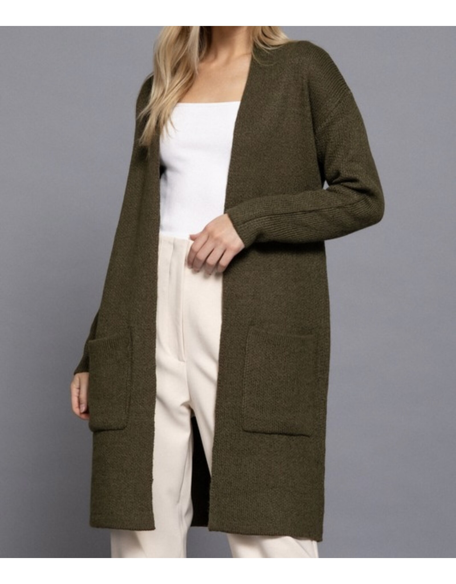 olive sweater cardigan