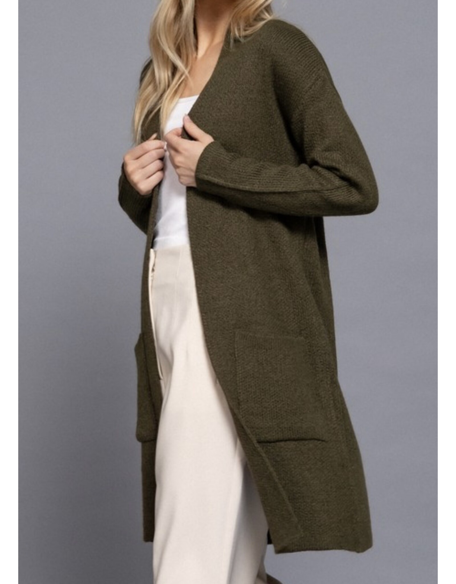 olive sweater cardigan