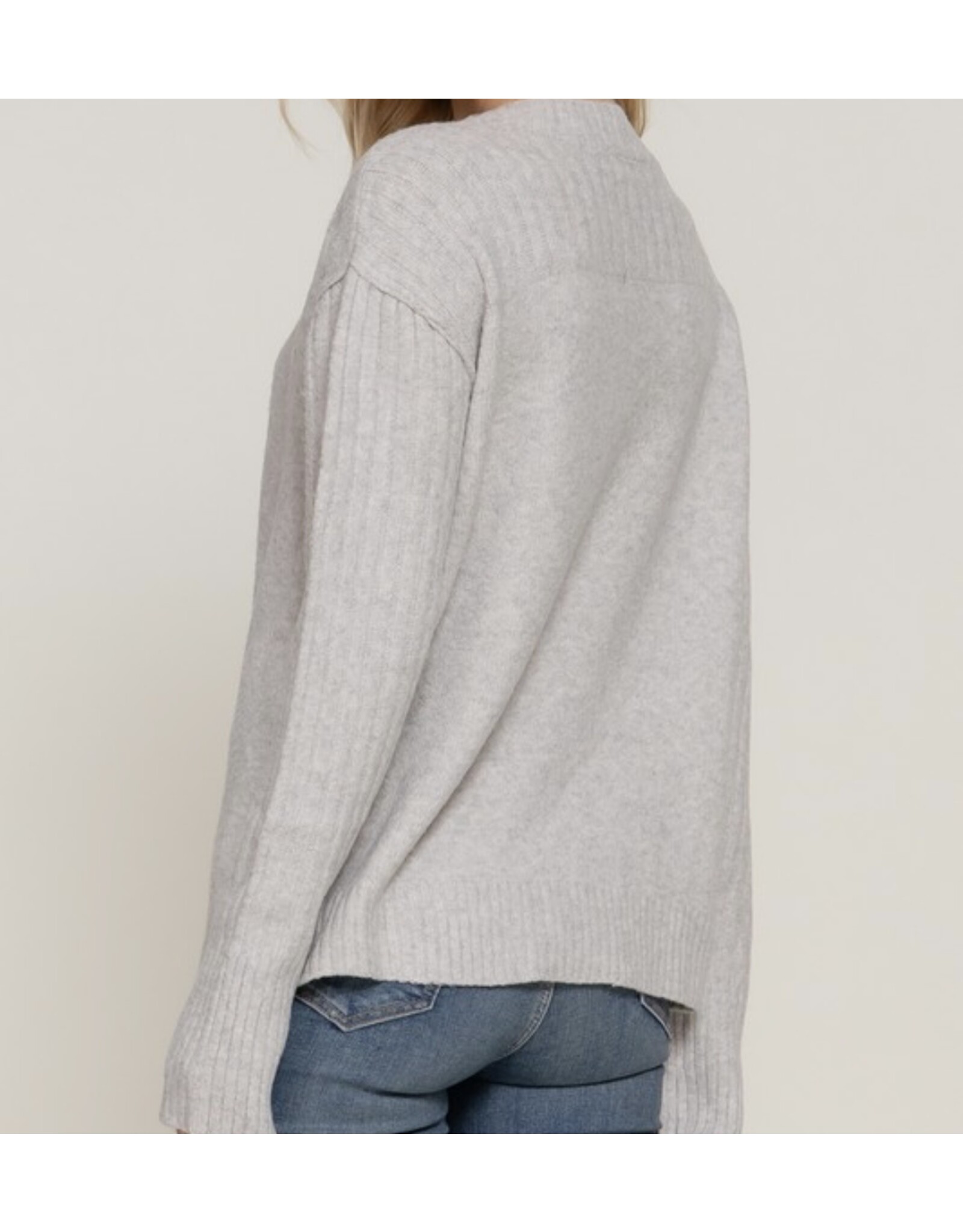 Long sleeve mock neck sweater