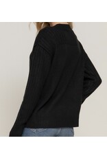 Long sleeve mock neck sweater