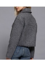 Boucle short waisted jacket