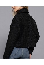 Boucle short waisted jacket