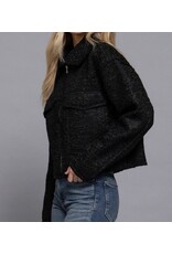 Boucle short waisted jacket