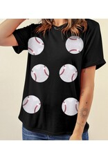 LATA Sequin baseball graphic tee