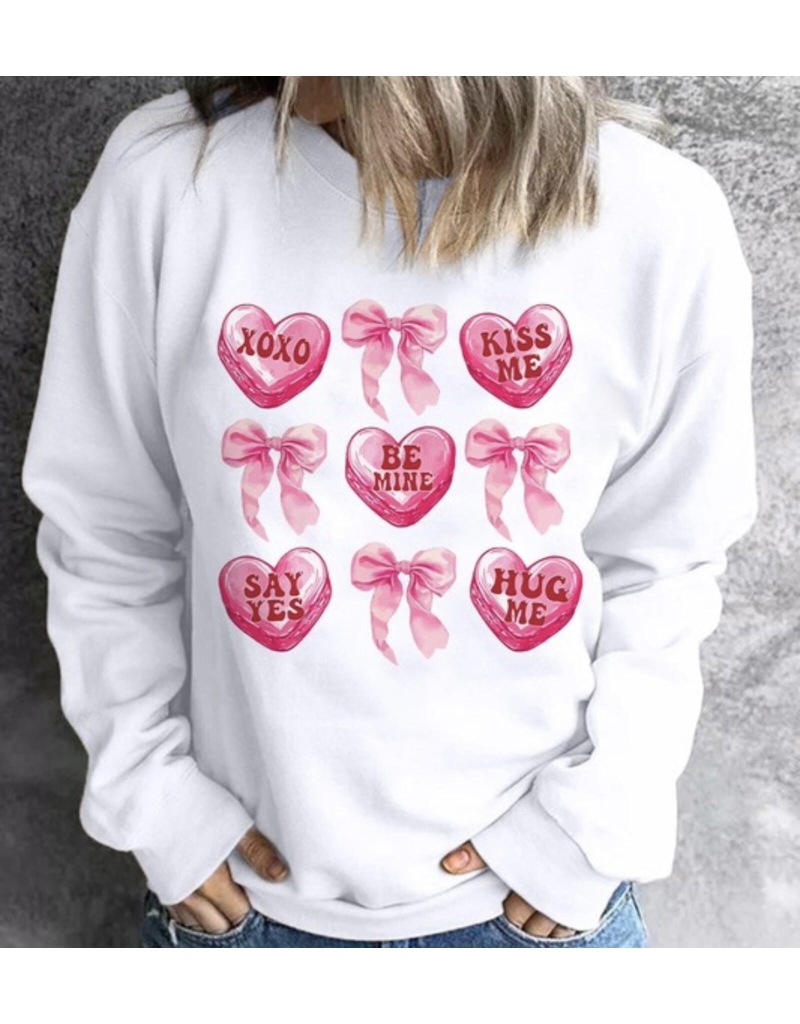 LATA Valentine candy sweatshirt