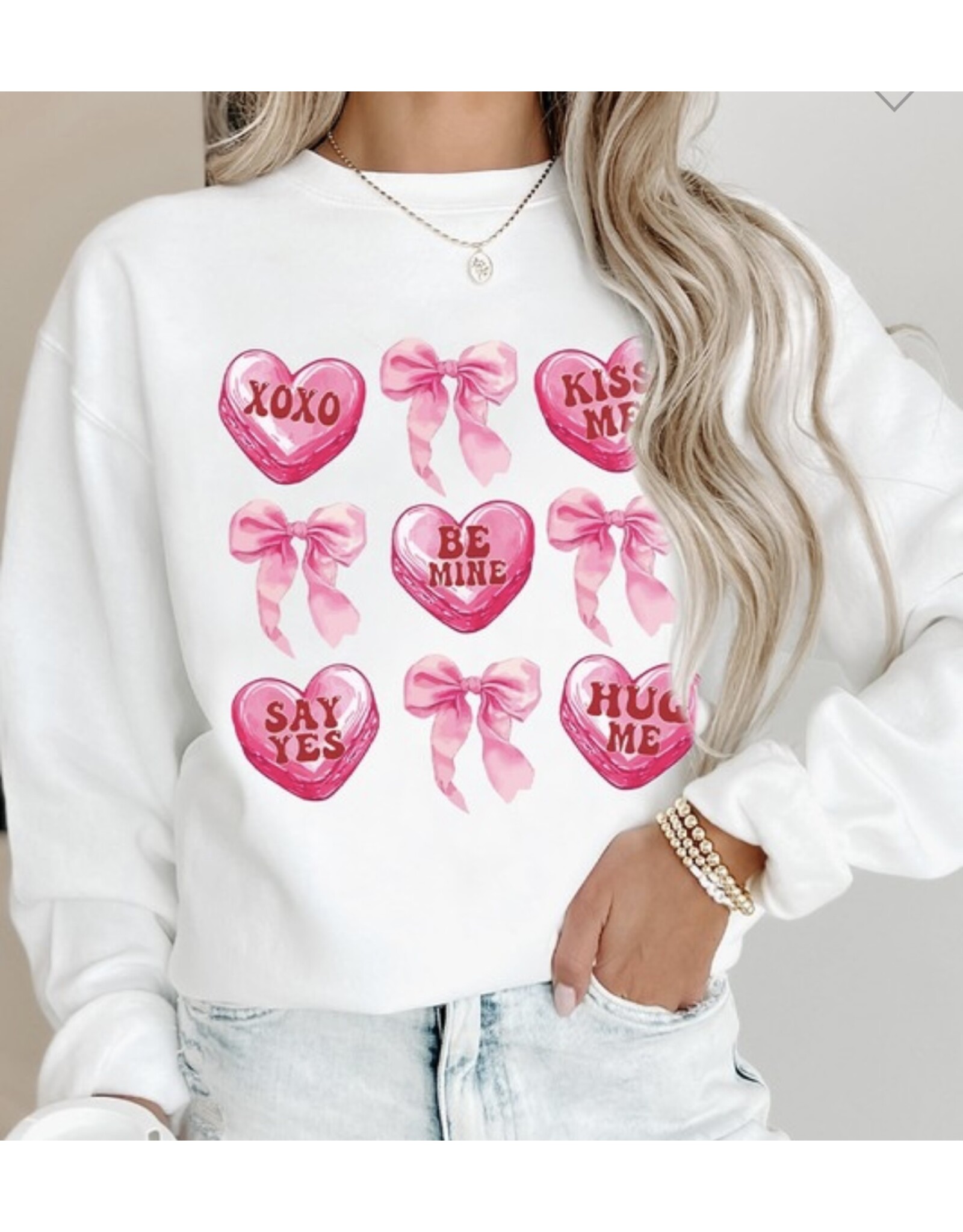 LATA Valentine candy sweatshirt