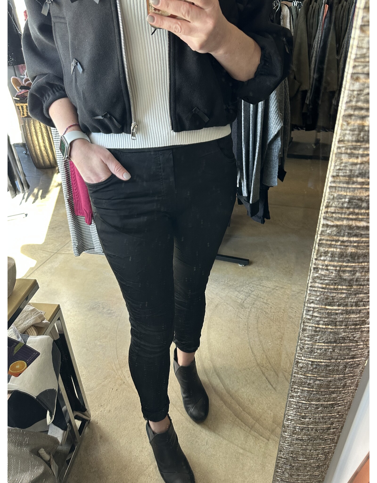 venti6 Venti 6 Satin Drawstring Crinkle Jogger