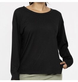 mono b soft ribbed top