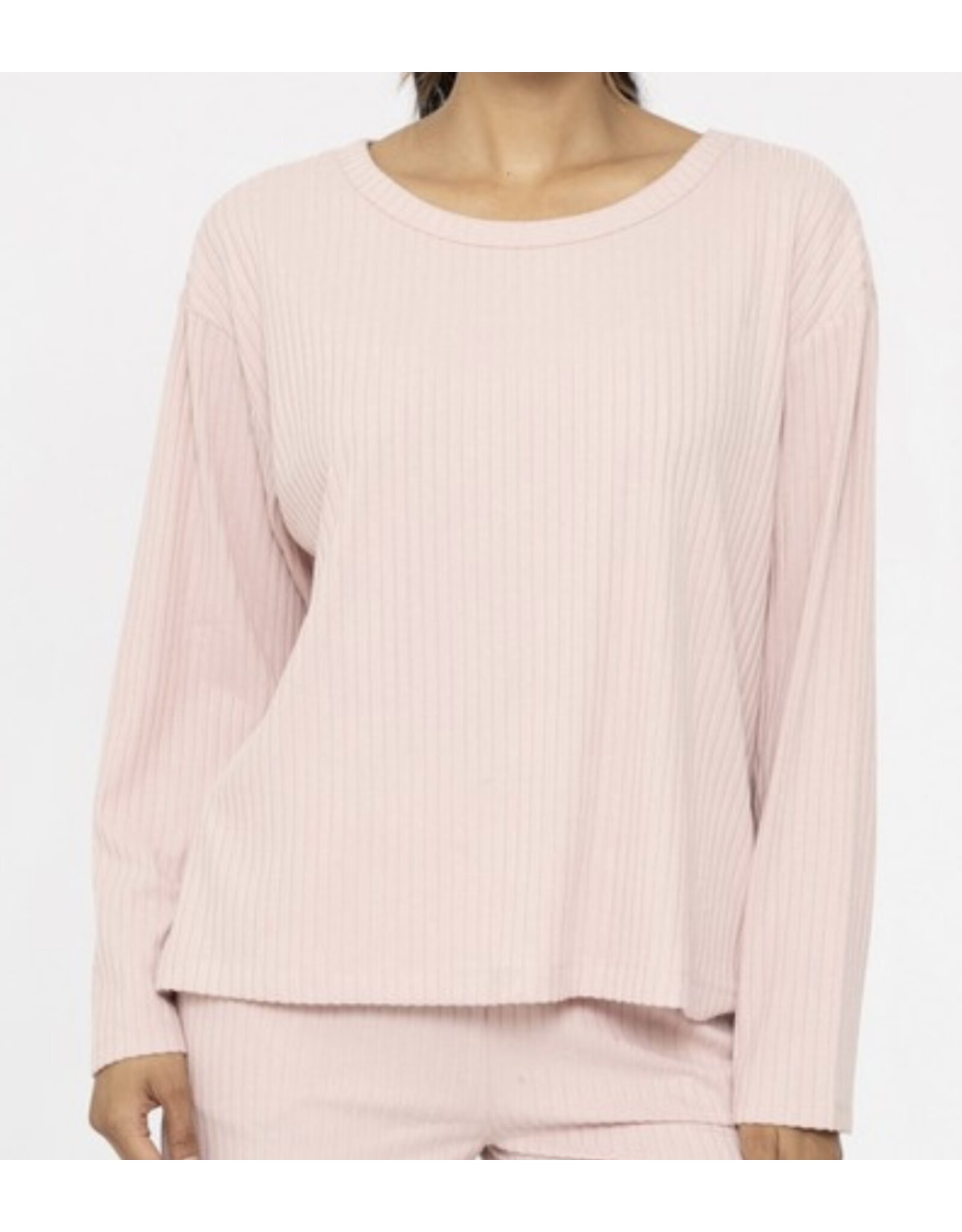 mono b soft ribbed top