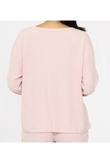 mono b soft ribbed top