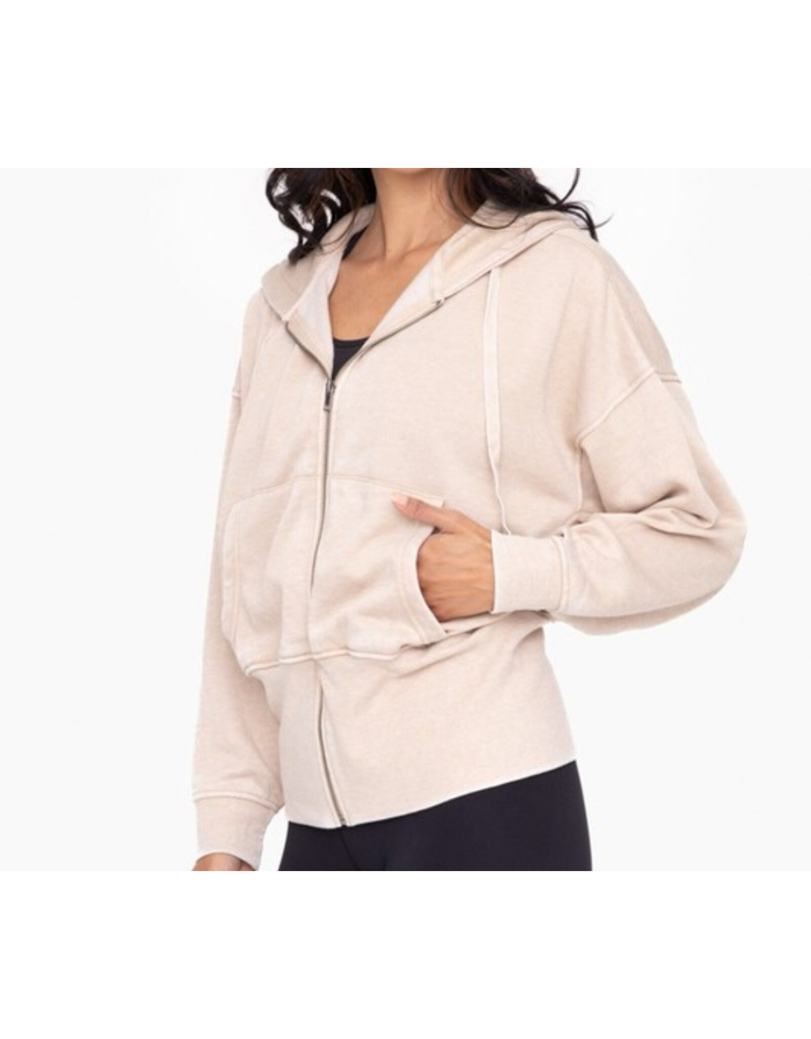 mono b Hoody w/ tapered sleeves