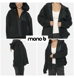 mono b Softest zip up sherpa hoodie