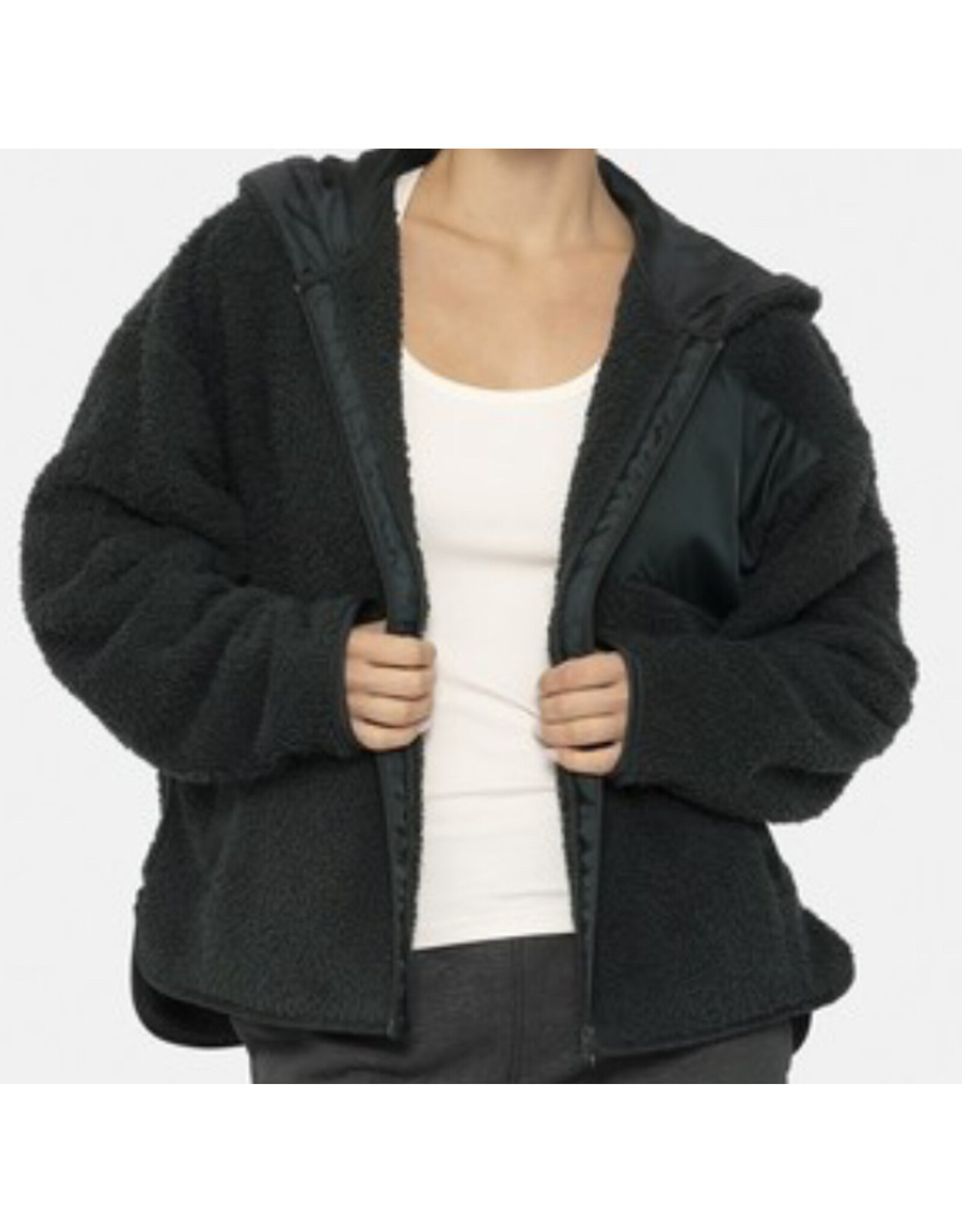 mono b Softest zip up sherpa hoodie