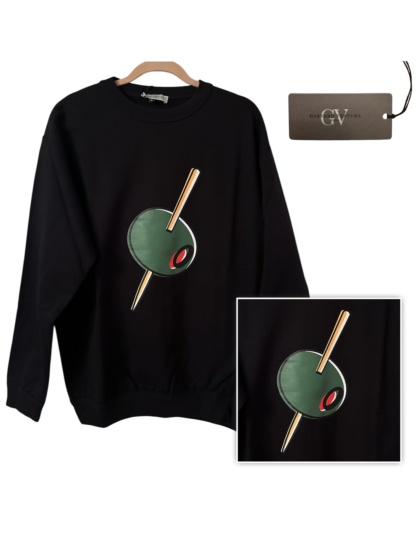 Gaetano Ventura GV olive Polansky sweatshirt