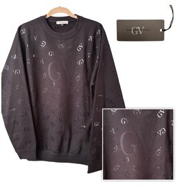 Gaetano Ventura GV black on black logo sweatshirt